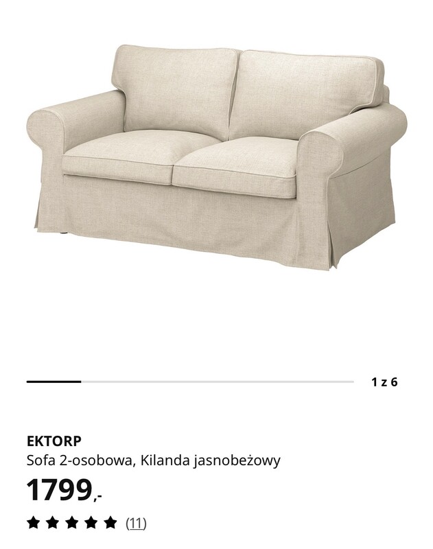 Elbląg Sprzedam kanapę z IKEA model EKTORP
Ściągane pokrycie, można prać w pralce
Stan bardzo dobry
Odbiór we