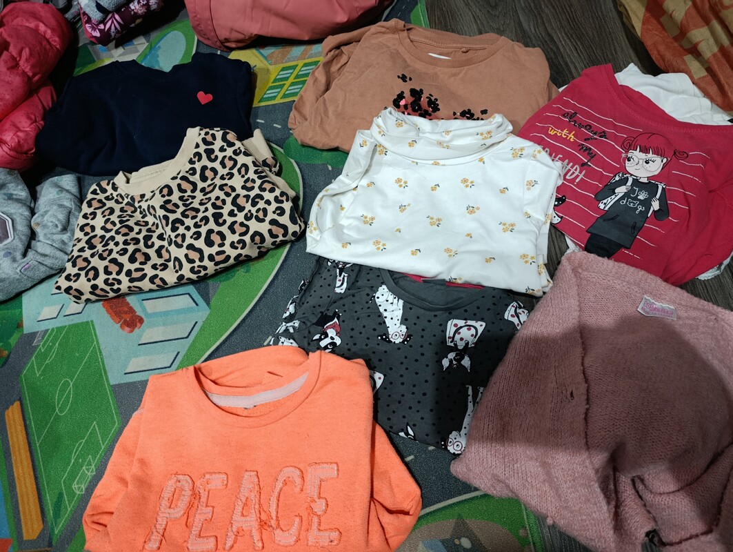 Elbląg Sprzedam ubrania dla dziewczynki. Stan bardzo dobry/ dobry bez dziur czy plam. Rozmiar 98/104.Kurtka zimowa,