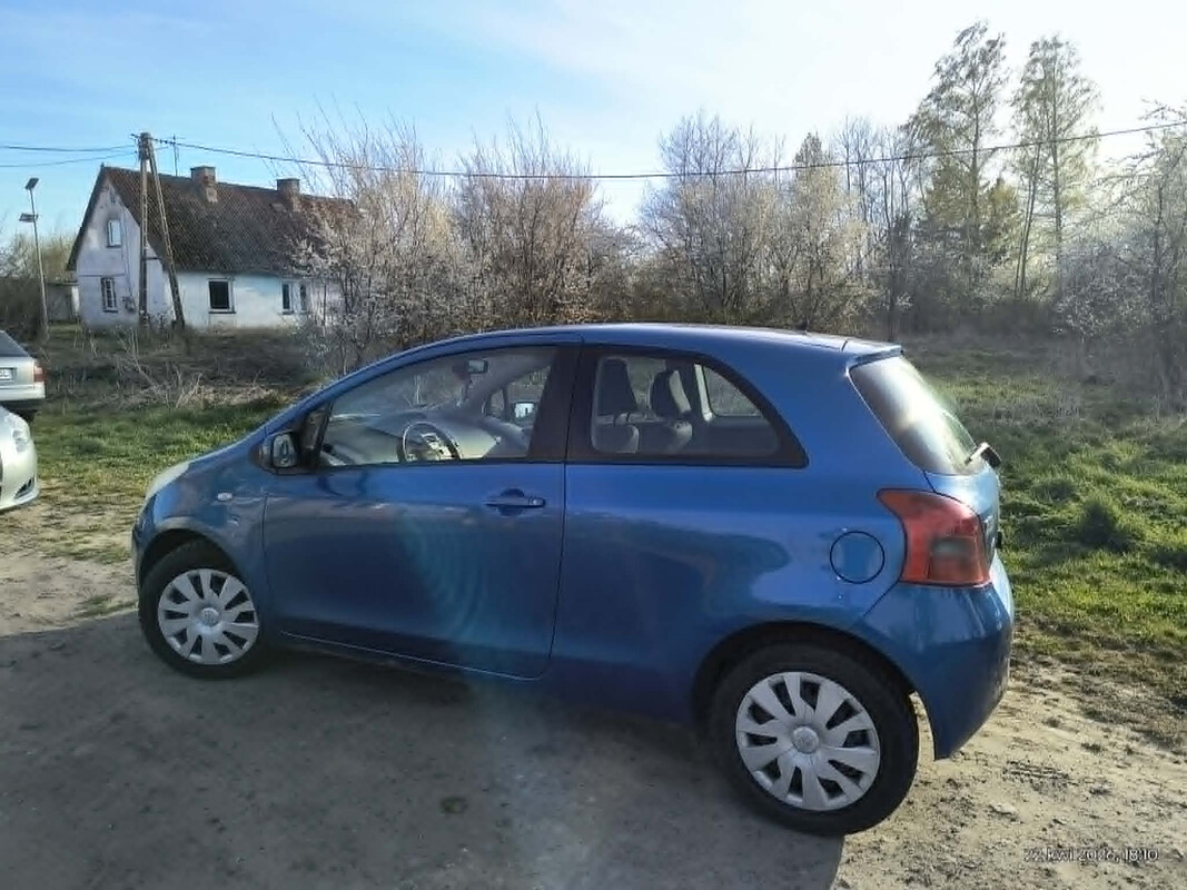 Elbląg Sprzedam Toyotę Yaris2008 stan techniczny dobry zadbany jeździła ostatnie kilka lat kobieta Dane pojazdu