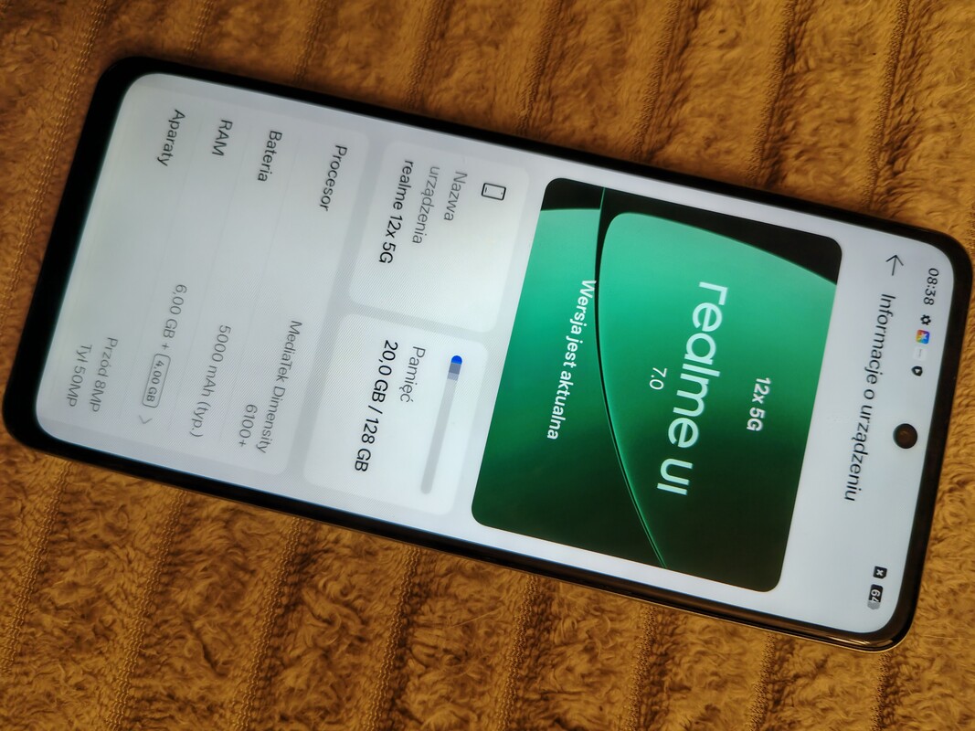 Elbląg Sprzedam telefon realme 12x 5g w stanie bardzo dobrym. Lekkie ślady użytkowania. Dorzucę etui. Cena do