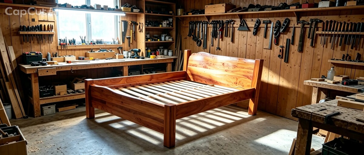 Elbląg Sprzedam dębowe łóżko, bardzo duże z grubych desek o grubości 50mm a wielkość łóżka to 200×180 cm. Sęki zalane