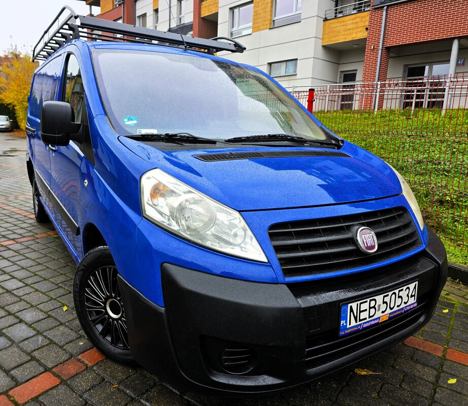 Elbląg Fiat Scudo Maxi  2,0HDI  120KM 2008Rok Bardzo Zadbany i Doinwestowany Ekonomiczny 3-Osobowy