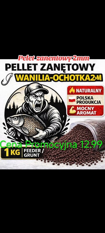 Elbląg Pelet zanentowy 2mm różne smaki na terenie Elbląga możliwa jest dostawa