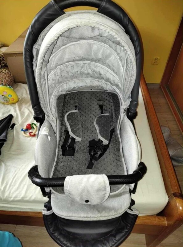 Elbląg Sprzedam wózek 3w1 ( Gondola, Spacerówka, nosidełko z adapterami, folia, torba oraz wszystkie nakrycia na