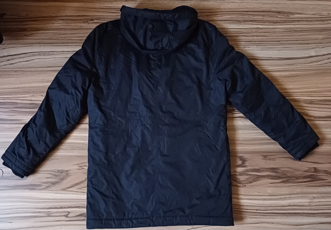 Elbląg Kurtka zimowa męska C&A czarna, możliwość regulacji w pasie, lekka, na wzrost ok. 180 cm stan idealny