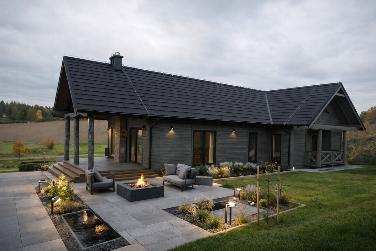Elbląg DOM DREWNIANY JEDNORODZINNY ECOHOUSE IIIJesteśmy firmą zajmującą się produkcją domów drewnianych mieszkalnych