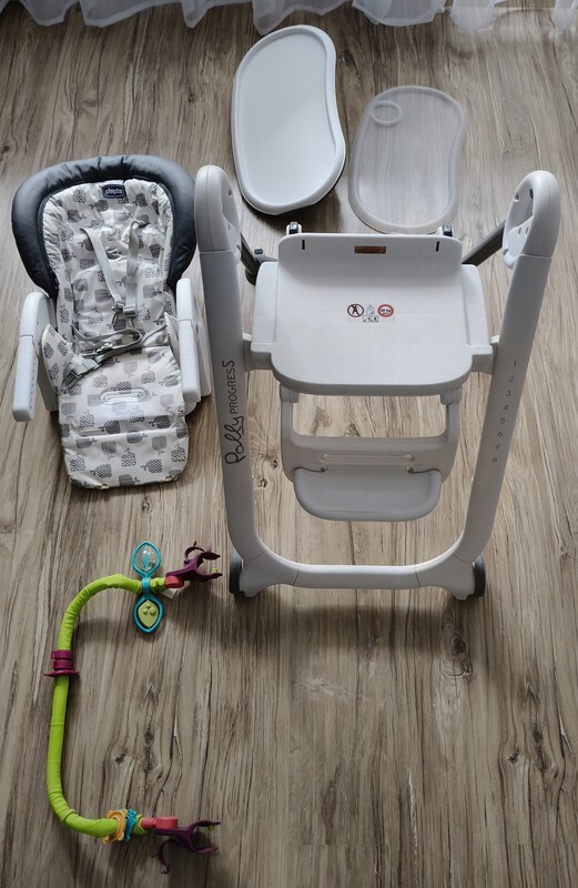 Elbląg Sprzedam używane krzesełko wielofunkcyjne firmy Chicco Polly Progress idealne dla dziecka od 6 miesięcy do 3-4
