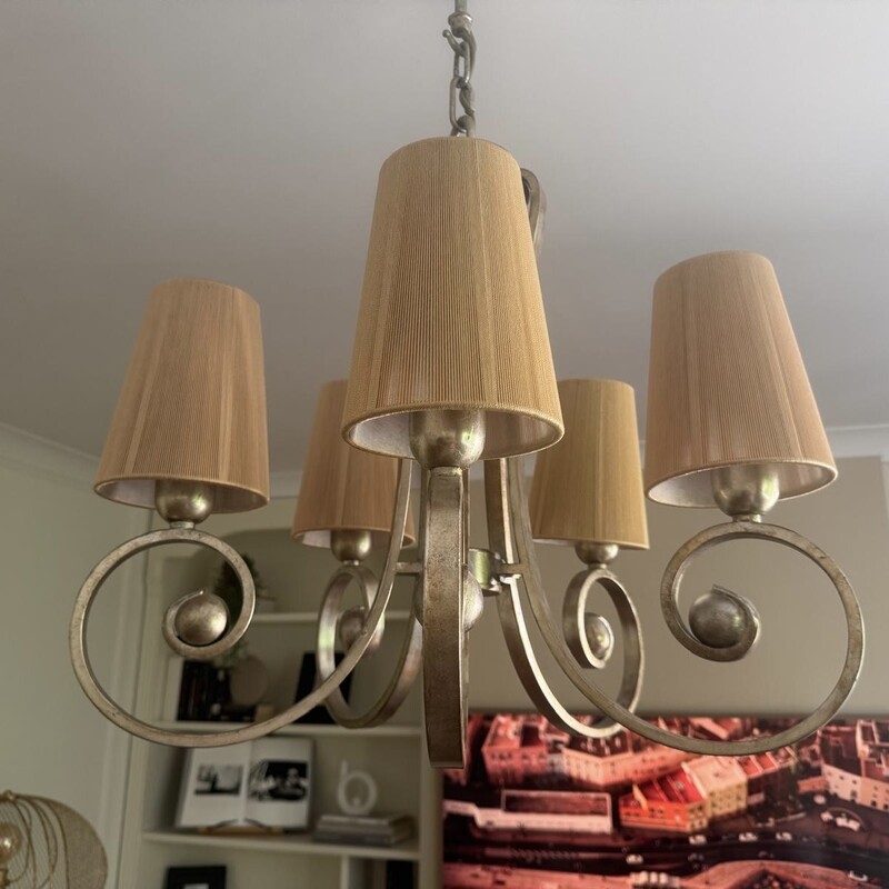 Elbląg Sprzedam zestaw 2 lamp sufitowych. 5 i 3 ramienne. Stan idealny. Szczegóły w opisie.