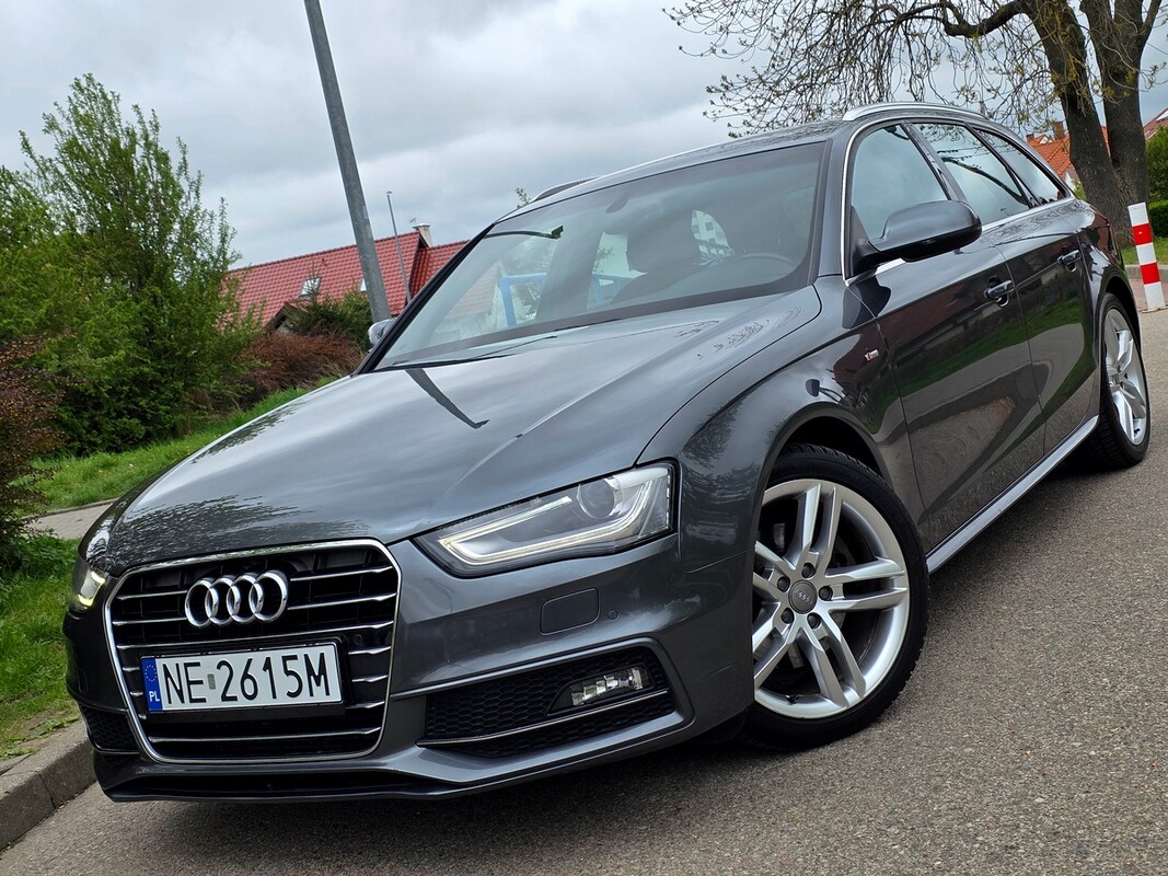 Elbląg Audi A4 3xSlineRok Produkcji X 2015Silnik :BenzynaLedy Bi-xenon Sportsize El. klapaZarejestrowany!