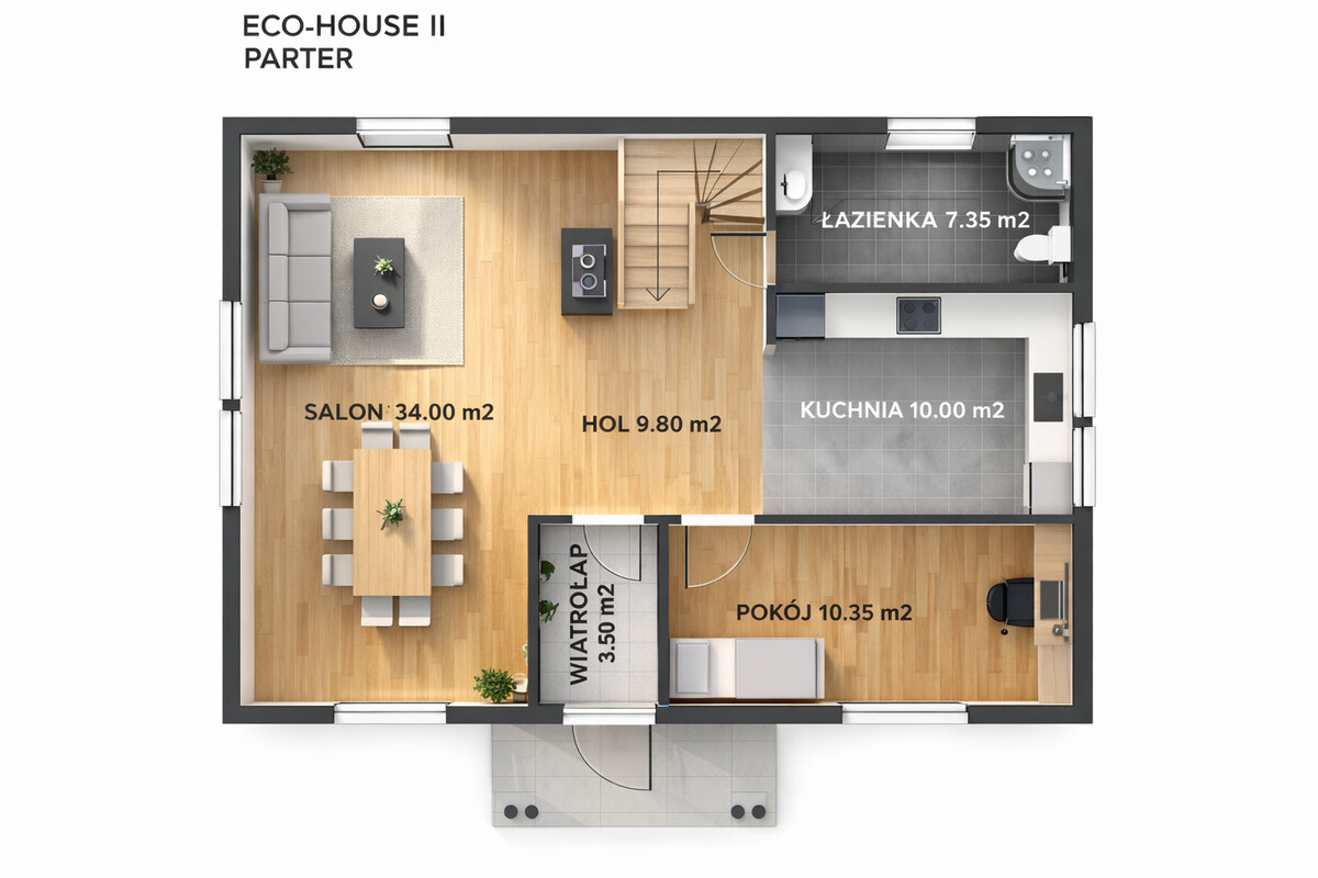 Elbląg DOM DREWNIANY JEDNORODZINNY ECOHOUSE IIJesteśmy firmą zajmującą się produkcją domów drewnianych mieszkalnych