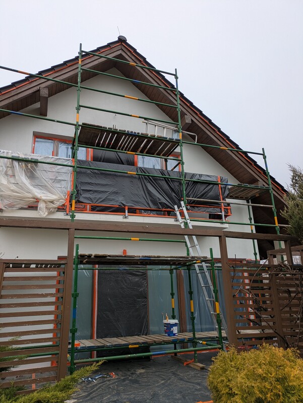 Elbląg Malowanie mycie i renowacja elewacji i ogrodzeń.