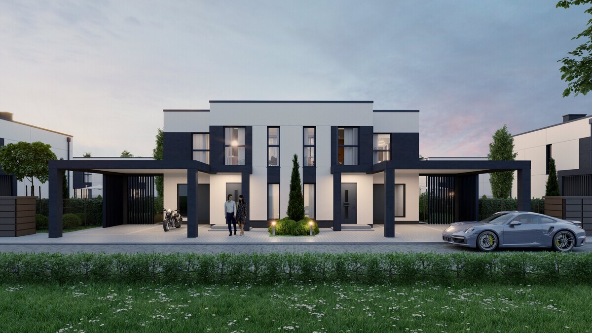 Elbląg 🏡 NOWOCZESNY DOM W ZABUDOWIE DWULOKALOWEJ – ELBLĄG, UL. IWASZKIEWICZA | 134 m² | STAN