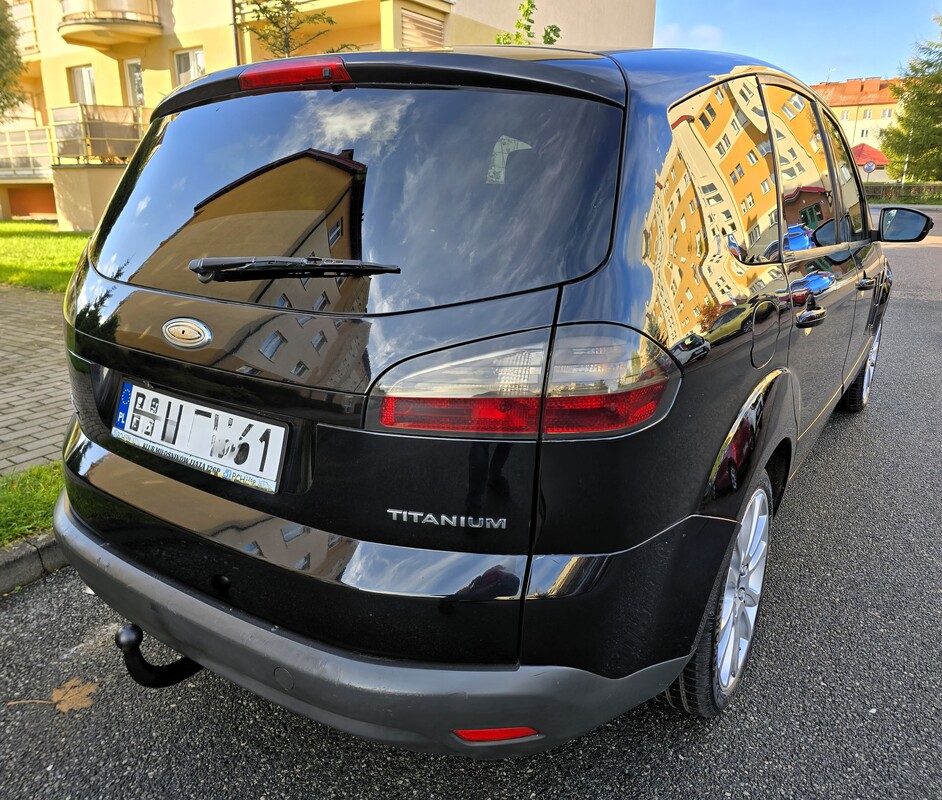 Elbląg Ford S-Max Titanium  2.0 Gaz Sekwencja  145KM 2007Rok Bardzo Dobry Stan 7-Mio Osobowy-Wspomaganie