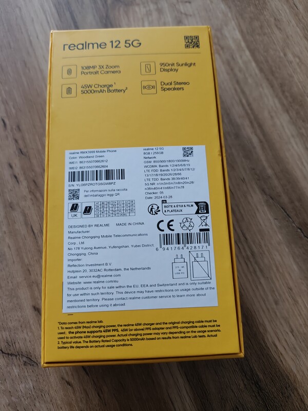 Elbląg Sprzedam smartfon Realme 12 5G. Stan idealny. Telefon zabezpieczony był szkłem hartowanym i etui. Kolor