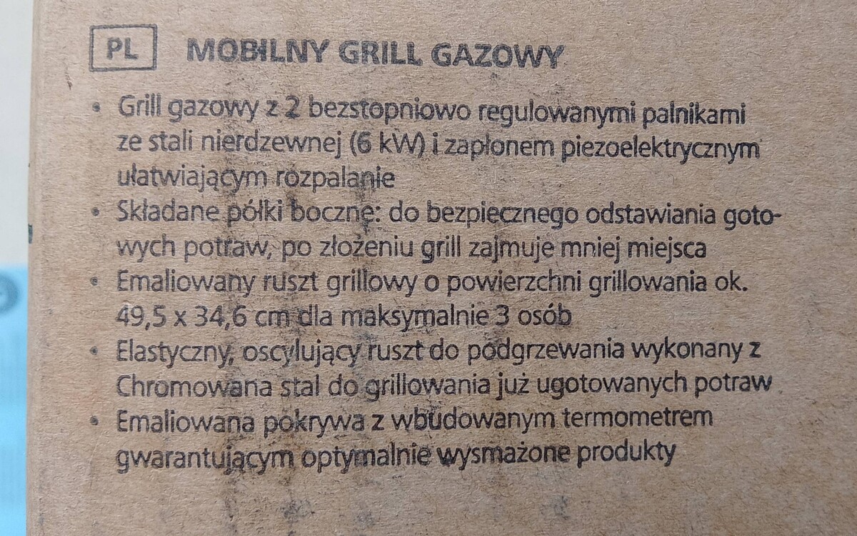 Elbląg Nowy grill gazowy Landmann 2.0 z emaliowanym rusztem. Urządzenie wyposażone jest w dwa palniki gazowe, które