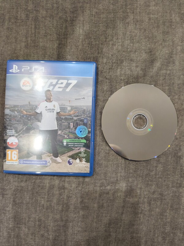 Elbląg Sprzedam nową grę FC 27 na konsolę PlayStation 4 z możliwością upgrade do PS5.Stan idealny. Kupiona kilka dni