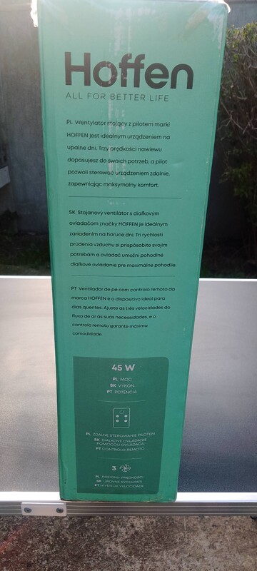 Elbląg Mam na sprzedaż wentylator stojący z pilotem moc 45w. Wszystko widać na zdjęciach. Wentylator jest nowy nie