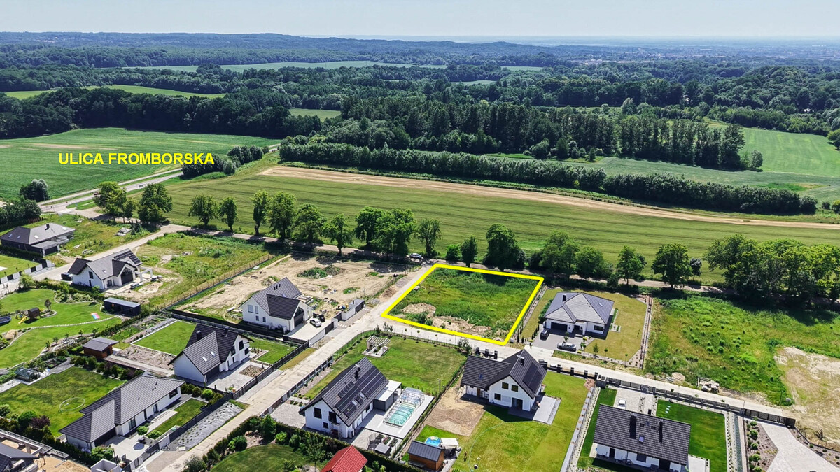 Elbląg * * * ABC NIERUCHOMOŚCI * * * NOWOŚĆ! DZIAŁKA BUDOWLANA W ELBLĄGU!o powierzchni 1821 m2na osiedlu nowoczesnych