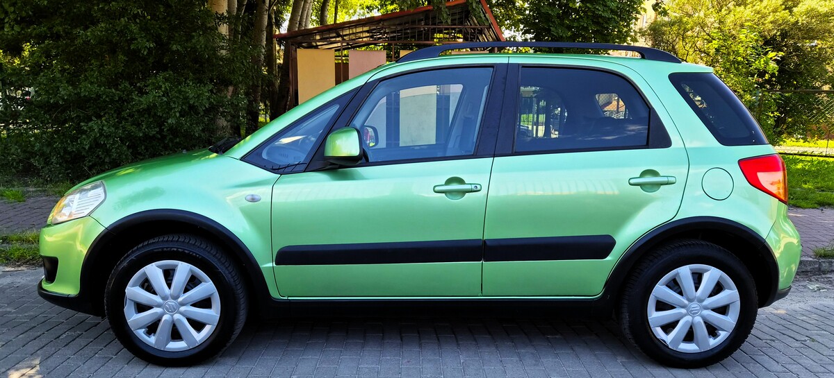 Elbląg Suzuki SX4 Lift 1,6Benzyna 110KM Dobra Wersja Wyposażenia 2009Rok-Klimatyzacja Poduszki Powietrzne Wspomaganie