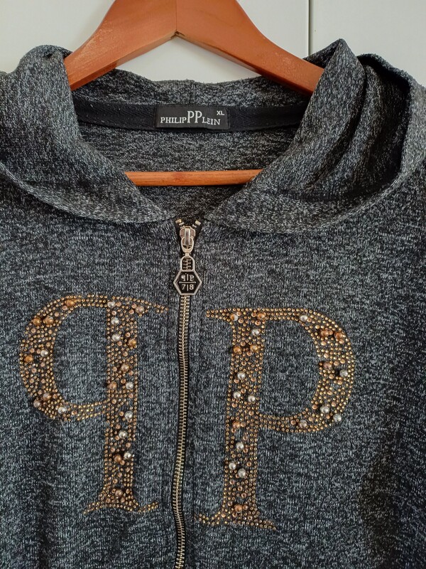 Elbląg PHILIPP PLEIN Bluza dzianinowa rozpinana