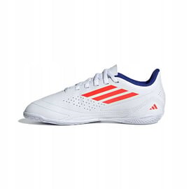 Elbląg Buty 47 adidas białe w pomarańczowe paski z małym napisem deportivo cena 100 zł