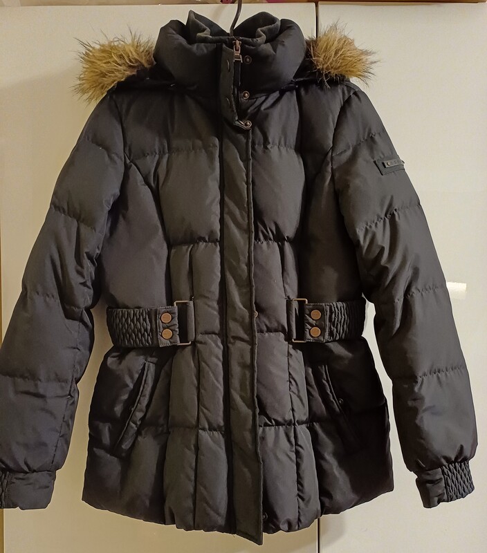 Elbląg NOWA kurtka ESPRIT rozmiar z metki 40 ale pasuje bardziej na 38,puch naturalny, ciepła, lekka, wygodna, ciemny