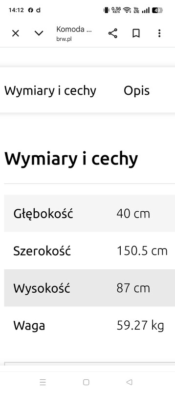 Elbląg Sprzedam komodę używana
