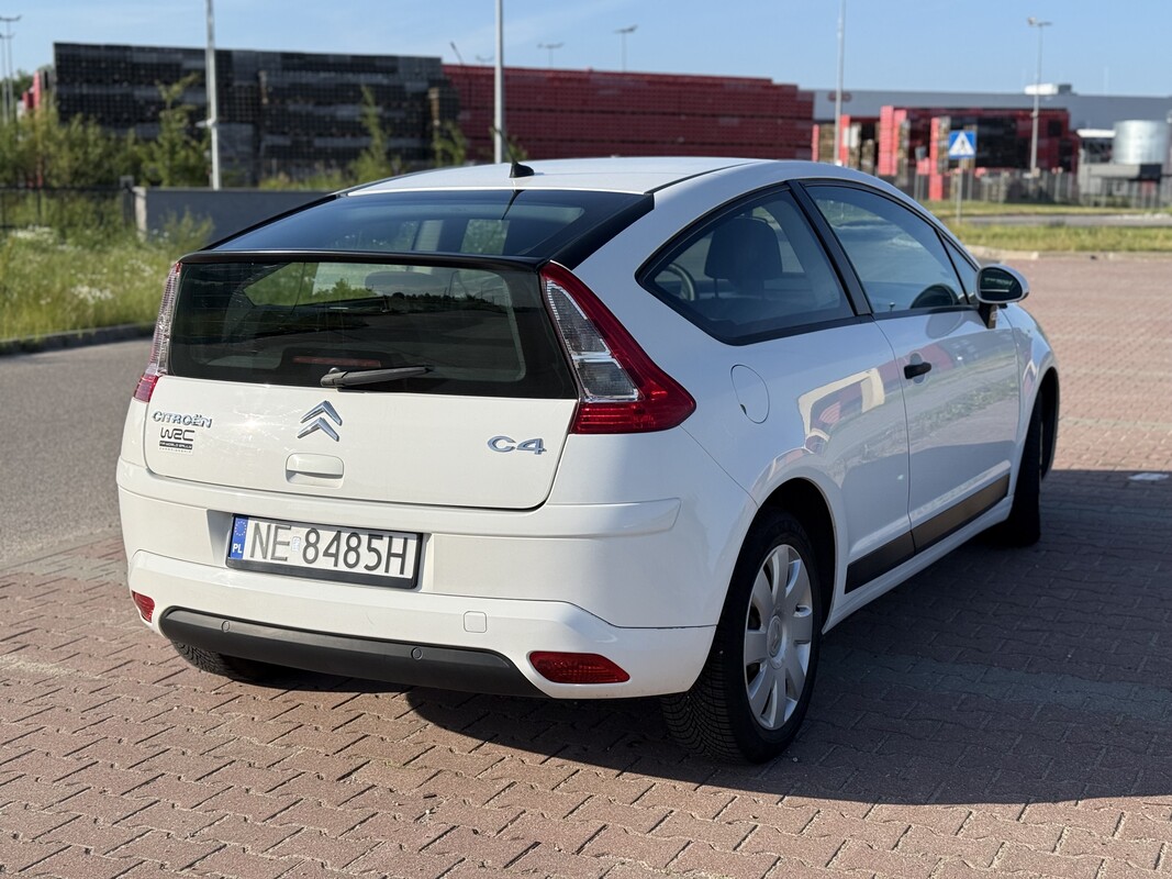 Elbląg Citroen C4 Coupé 3D LIFT 2009 | Biały | 1.4 Benzyna | Przegląd i OC do 06.2027! | Zadbany