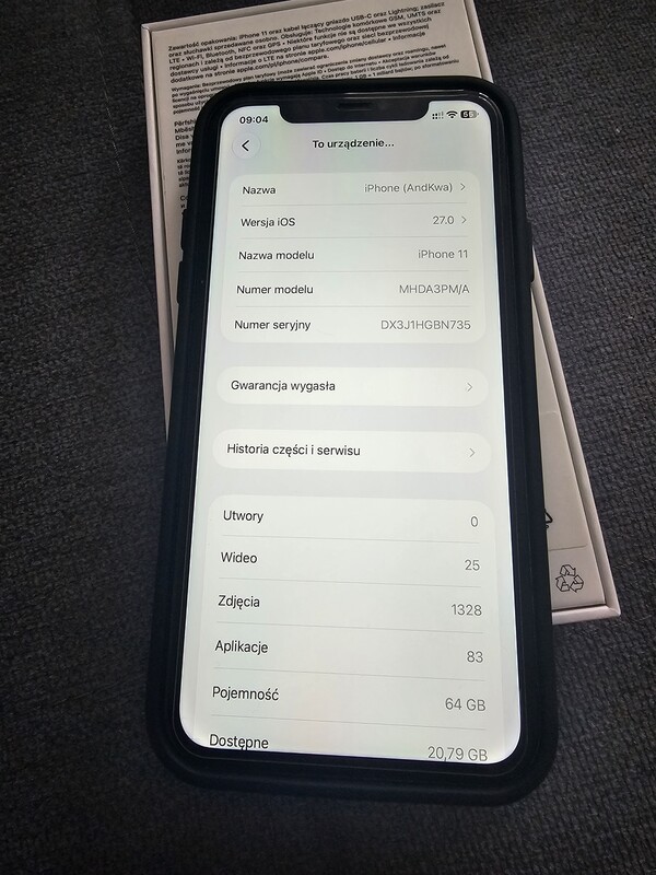 Elbląg Sprzedam telefon iPhone 11 64 GB. Telefon jest w bardzo dobrym stanie używany w pokrowcu i z założoną szybą.