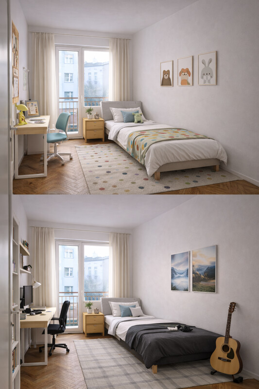 Elbląg 3 pokoje pełne światła z jasnym salonem i balkonem – idealne na wspólny czas i spotkania. To mieszkanie