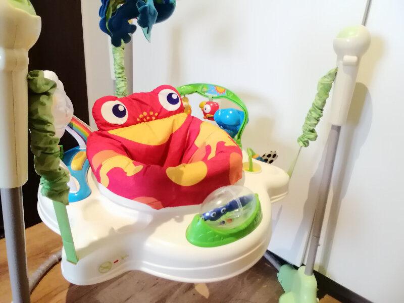 Elbląg Skoczek Fisher Price Rainforest, stan idealny, jak nowy, wszystko gra i świeci, przyjemne, wesołe odgłosy