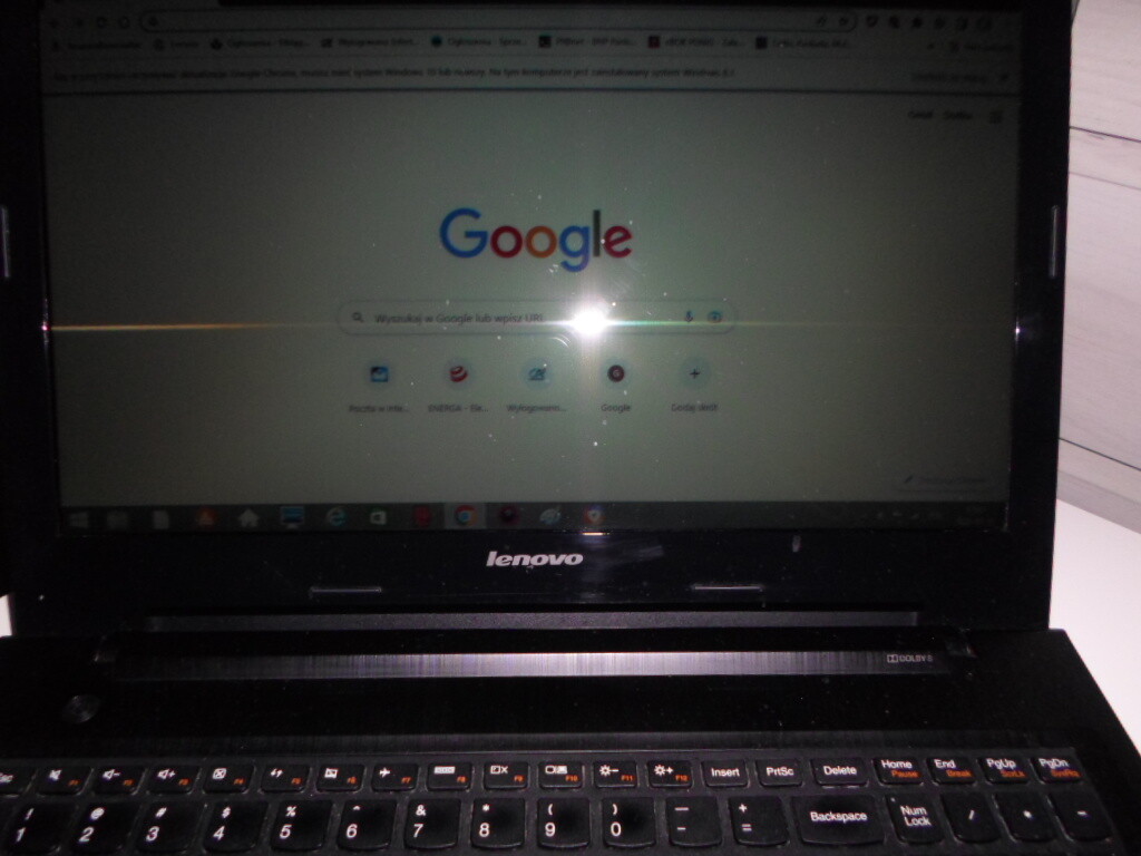 Elbląg Laptop Lenovo G50-30 dysk 500 gb hdd, windows 8.1 ram 4gb, dvd/cd rw, czytnik kart sd, czytnik plyt dvd/cd,