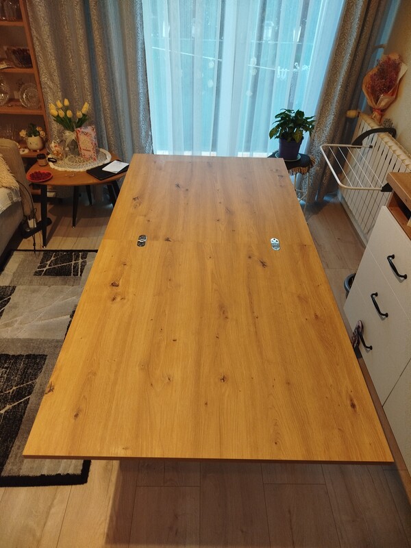 Elbląg Sprzedam stół dąb Artian 80x80 po rozłożeniu 80x160