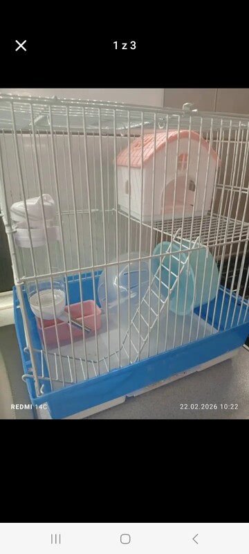 Elbląg Sprzedam klatkę dla chomiczka. stan idealny. komplet po jednym chomiczku.