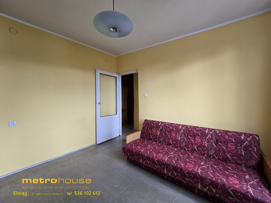 Elbląg Na sprzedaż 2-pokojowe mieszkanie 42,71 m² Elbląg, ul. Bażyńskiego 1 – 4.piętro, zadbany budynek +