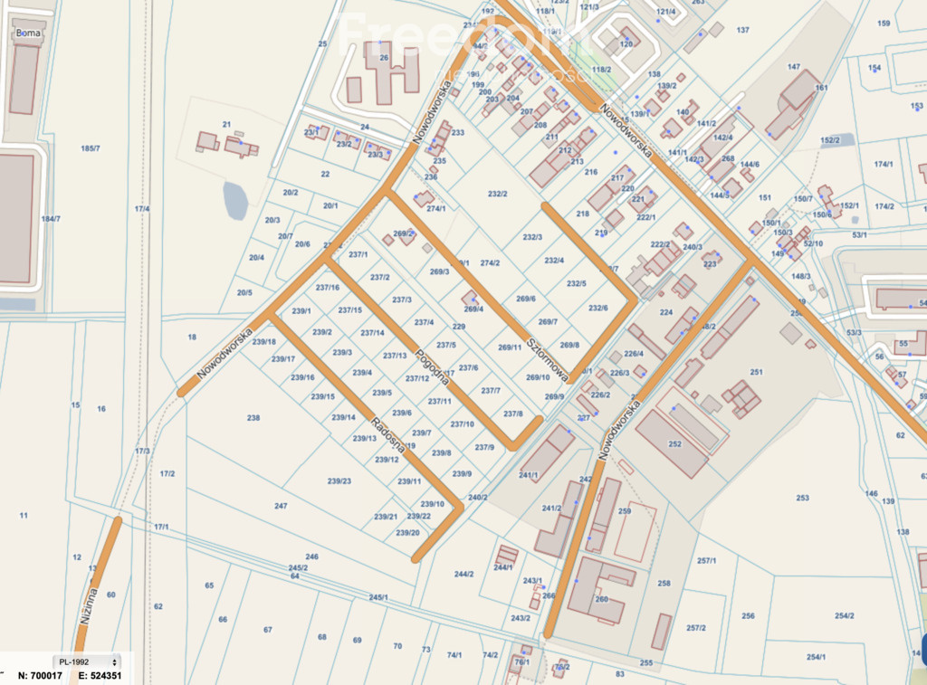 Elbląg FREEDOM NIERUCHOMOŚCISprzedam działkę - Elbląg, Nowodworska. Jedna z nielicznych działek budowlanych