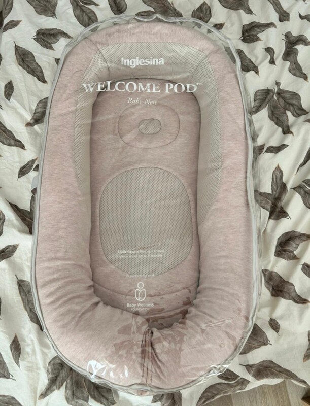 Elbląg Kokon Inglesina Welcome Pod dla noworodka na sprzedaż. Kolor szaro-pudrowy róż. Mało używany. Doskonały dla