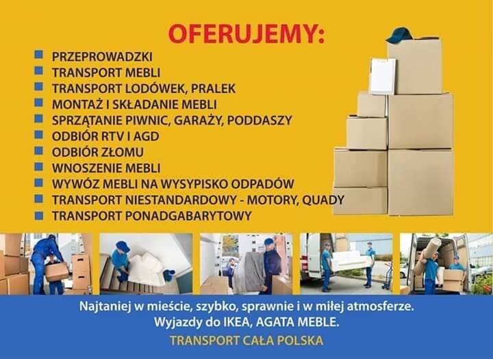Elbląg TR Bagażówka, Przeprowadzki Elbląg, Tani Transport Elbląg, Taxi Bagażowetel.