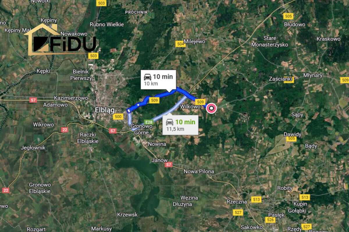 Elbląg Nowa oferta tylko w FiDU NieruchomościPomorska Wieś Działka 3 011 m² Media w zasięgu Cisza i zieleń