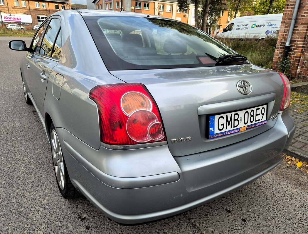 Elbląg Toyota Avensis Lift 2,0Diesel 130Km Bogata Wersja Wyposażenia 2008Rok Skrzynia 6-Biegowa -4XElektryczne Szyby Abs