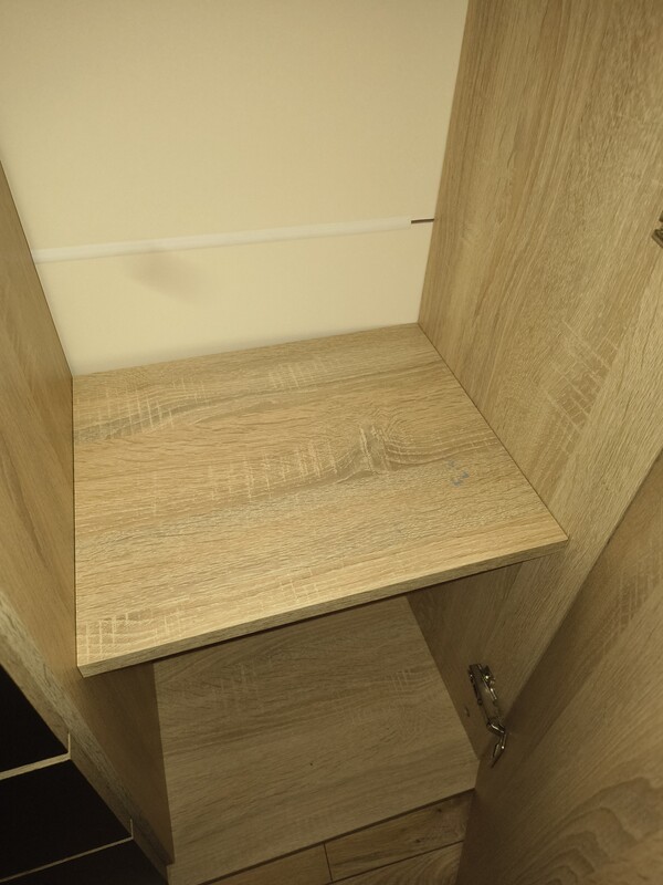 Elbląg Witam. Duża komoda dąb sonoma - czarny 120cm