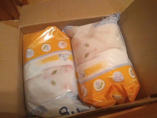 Elbląg Mam na sprzedaż 6 worków ze żwirkiem dla kota Tigerino Crystals 5litrów ma worek.
