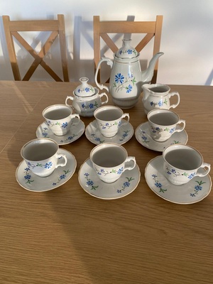 Elbląg Okazyjnie sprzedam piękny zestaw do kawy, porcelana Wloclawek. Jak nowy! Zapraszam do kupna.