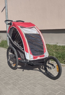 Elbląg Sprzedam wózek rowerowo - biegowy Burley solo jednoosobowy z amortyzacją, dodatkowym kołem i wkładką do