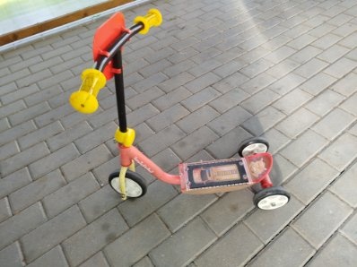 Elbląg Oddam za kawę prawdziwa lub ziatnista lub duże merci  hulajnogę dziecięca na trzech kołach stan bdb