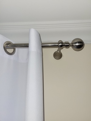 Elbląg Karnisz pojedyńczy, długość 200 cm, srebro satyna