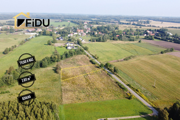 Elbląg Nowa oferta tylko w FiDU NieruchomościPomorska Wieś Działka 3 011 m² Media w zasięgu Cisza i zieleń