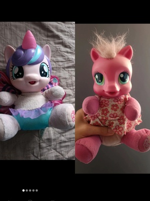 Elbląg Sprzedam dwa koniki my little pony. Stan dobry wszystko sprawne. Brak akcesorii. Po naciśnięciu nogi lub