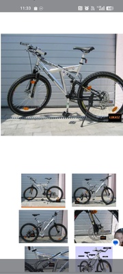 Elbląg Sprzedam rower duży aluminiowy srebny dobrej jakości przerzutki lekki polecam osoby tylko zdecydowanie