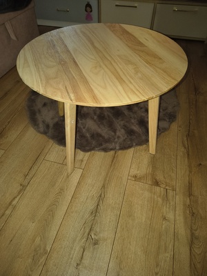 Elbląg Witam. Stolik kawowy w kolorze drewna wymiar 40cm x60cm cena 40 zł